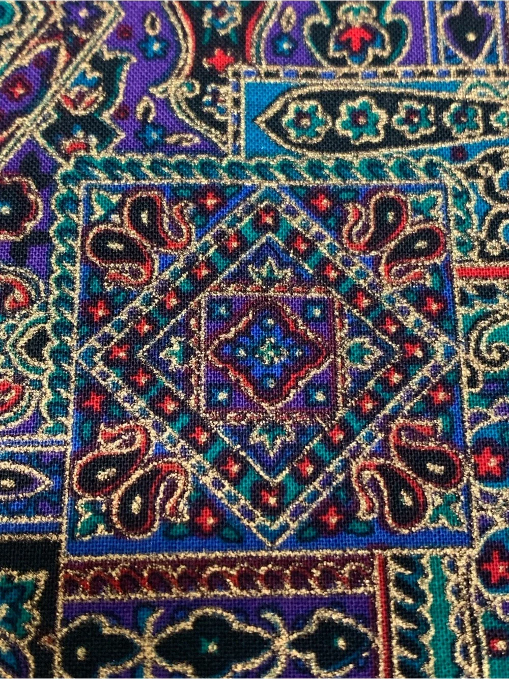 Hoffman International Canterbury Manor Vintage Fabric 5.5 Yards Jewel Tone